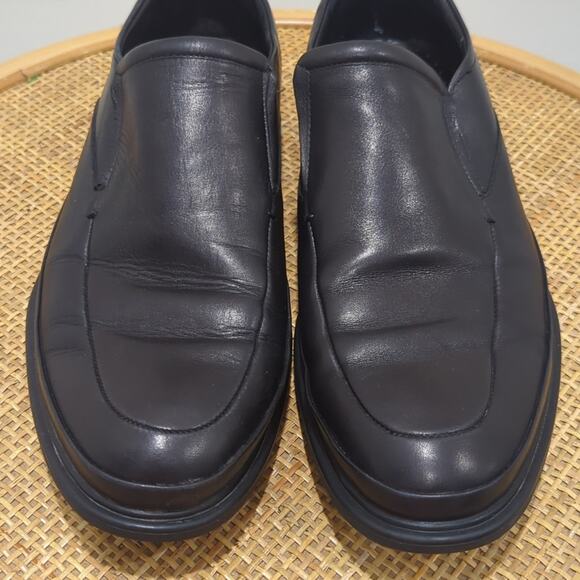 Kenneth Cole New York Mid-Way Dress Shoes Men's 11.5 Leather Loafers Black - Picture 2 of 8